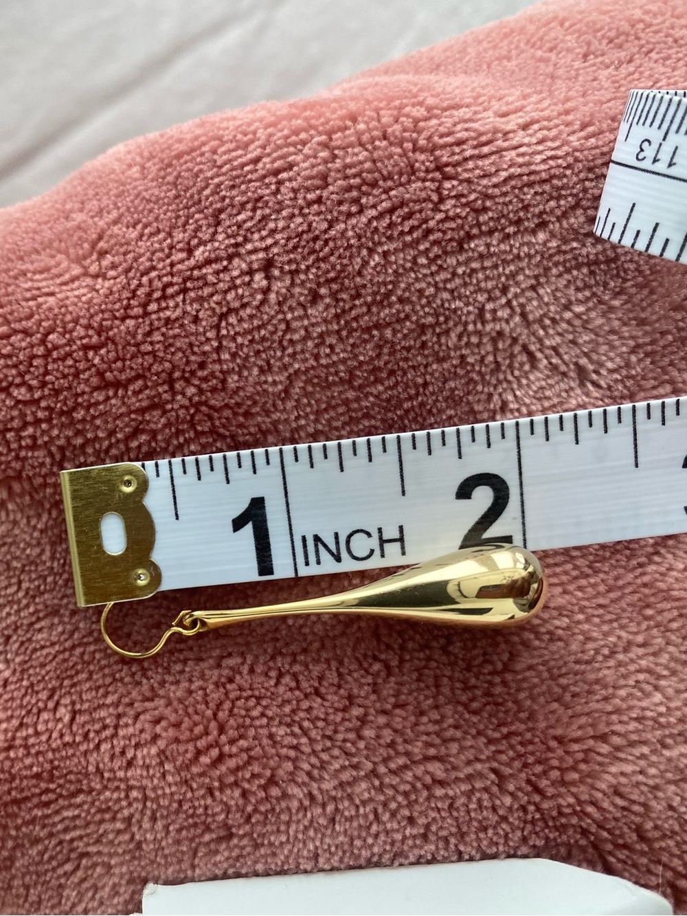 14K Gold Teardrop earrings - Picture 8 of 8